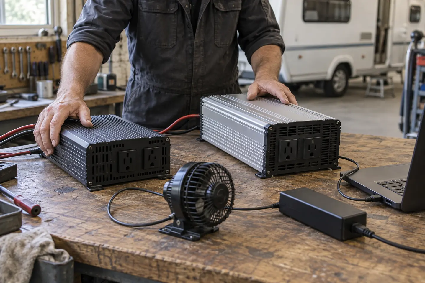 Atölye tezgâhında saf sinüs ve modifiye sinüs inverter karşılaştırması